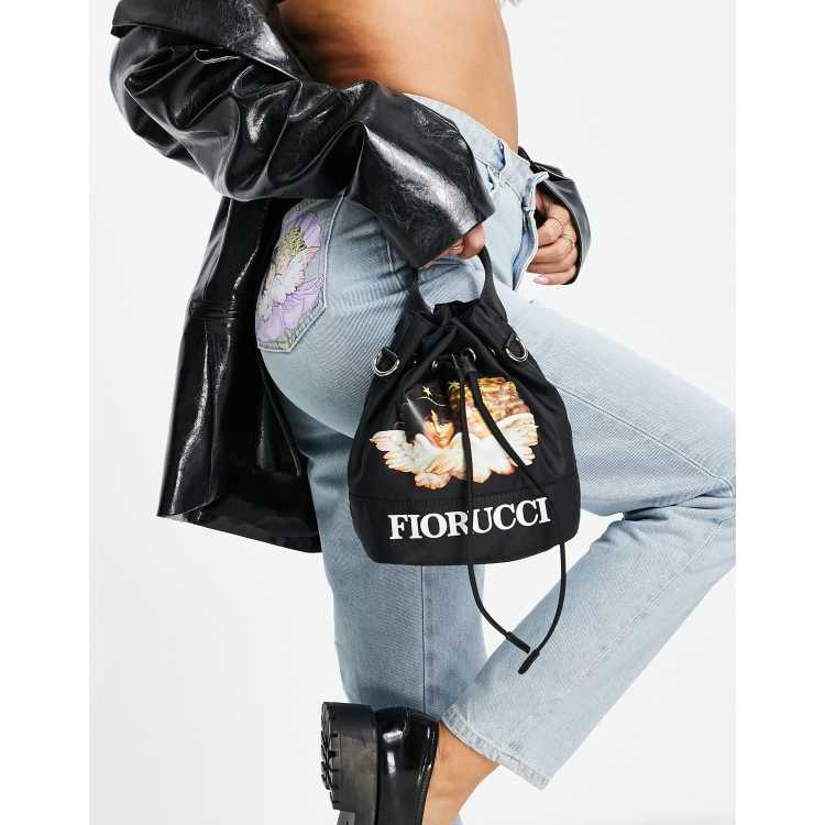 Fiorucci pouch cross body mini bag with angel graphic