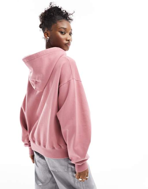 Plt Pink Graphic Drawstring Hem Crop Windbreaker