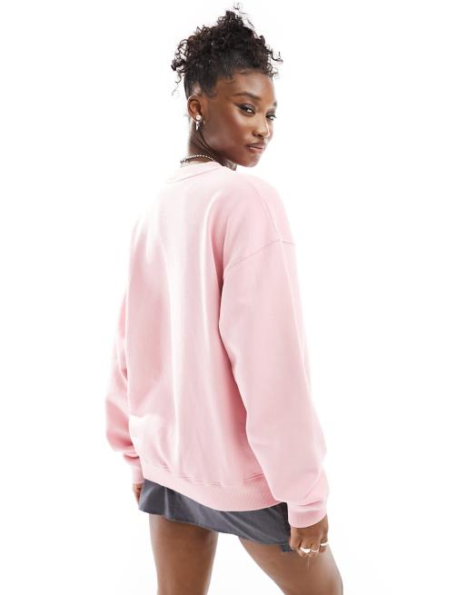 Fiorucci relaxed sweatshirt with angel logo in pink