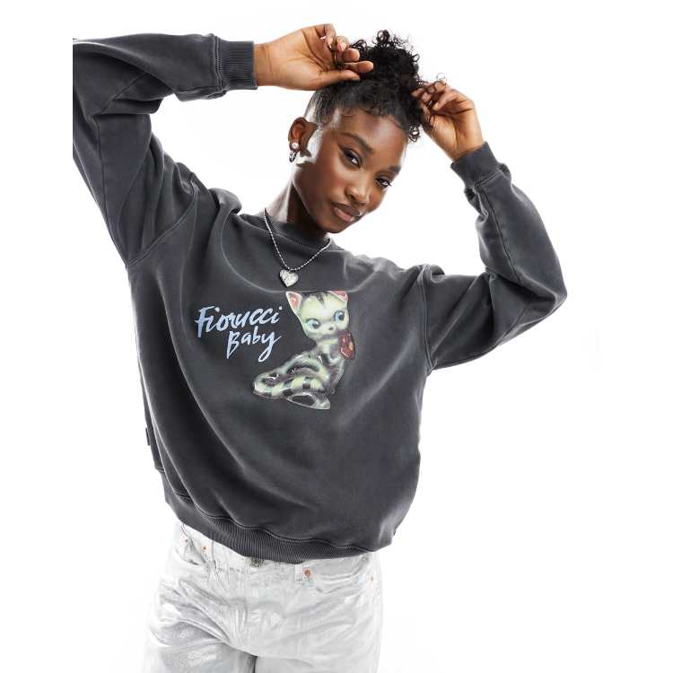 Fiorucci cropped sweatshirt sale