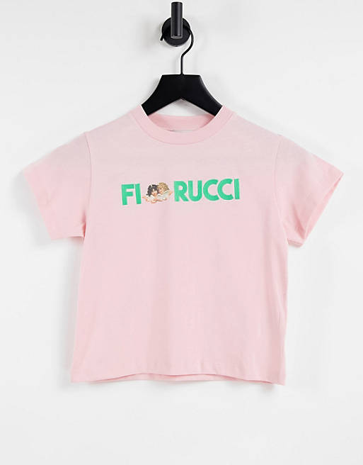 Fiorucci relaxed t-shirt with contrast angel logo