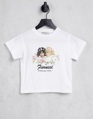Fiorucci relaxed t-shirt with floral angel graphic