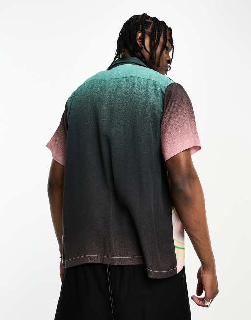 Fiorucci rising sphere bowling shirt in multi ASOS