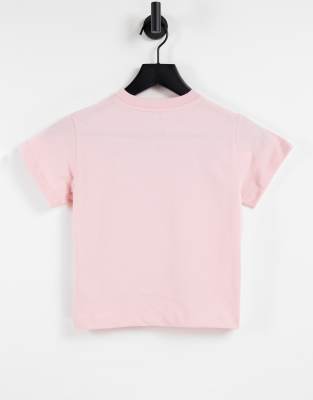 T-shirt comoda con logo e angelo a contrasto-Rosa - Fiorucci T-shirt donna  - immagine3
