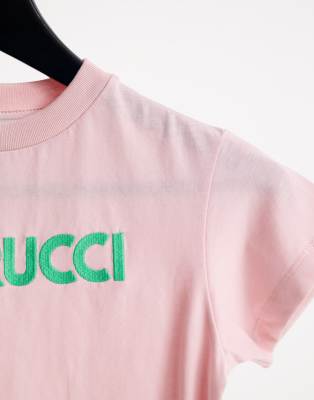T-shirt comoda con logo e angelo a contrasto-Rosa - Fiorucci T-shirt donna  - immagine2