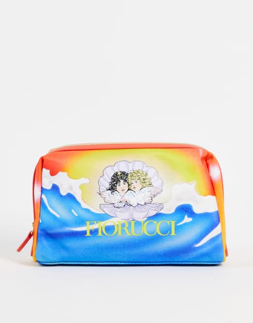 Fiorucci - Toilettaske med hav- & engleprint