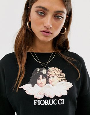 fiorucci crop sweatshirt
