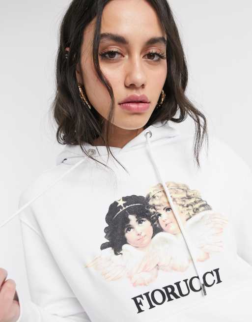 Fiorucci vintage angels hoodie in white