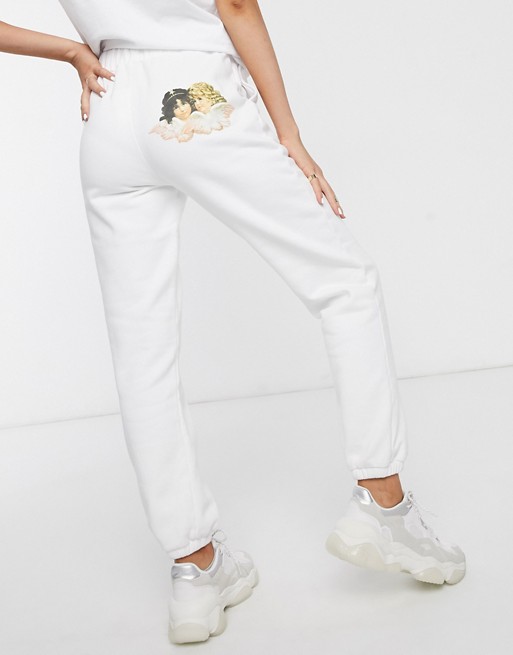Fiorucci vintage angels joggers in white