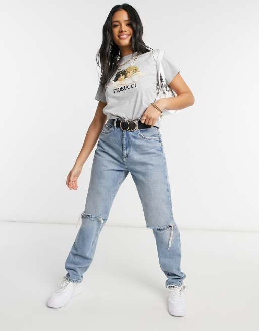 Fiorucci vintage angels t-shirt in gray | ASOS