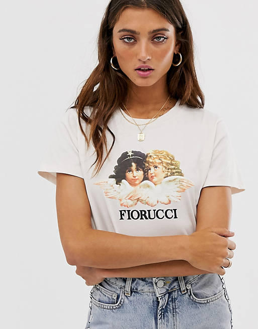 Fiorucci vintage angels t-shirt in pink