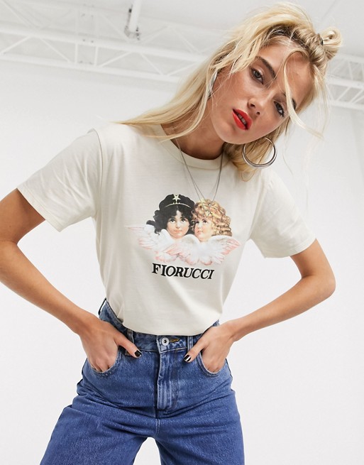 Fiorucci vintage angels tee in white