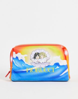Fiorucci wash bag with sea angel print