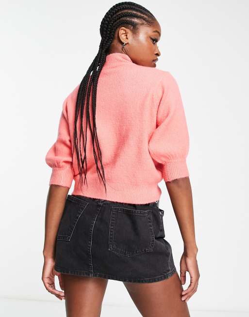 Fire & Glory high neck jumper in pink | ASOS