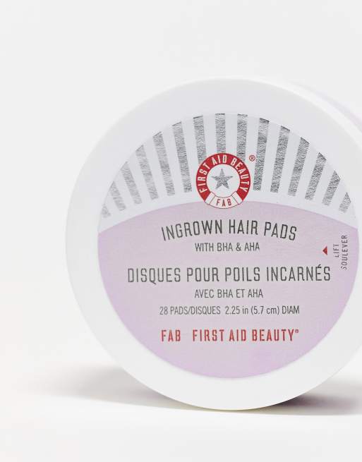 First Aid Beauty – Ingrown Hair Pads – Płatki przeciw wrastaniu włosków z kwasami BHA i AHA, 28 wacików