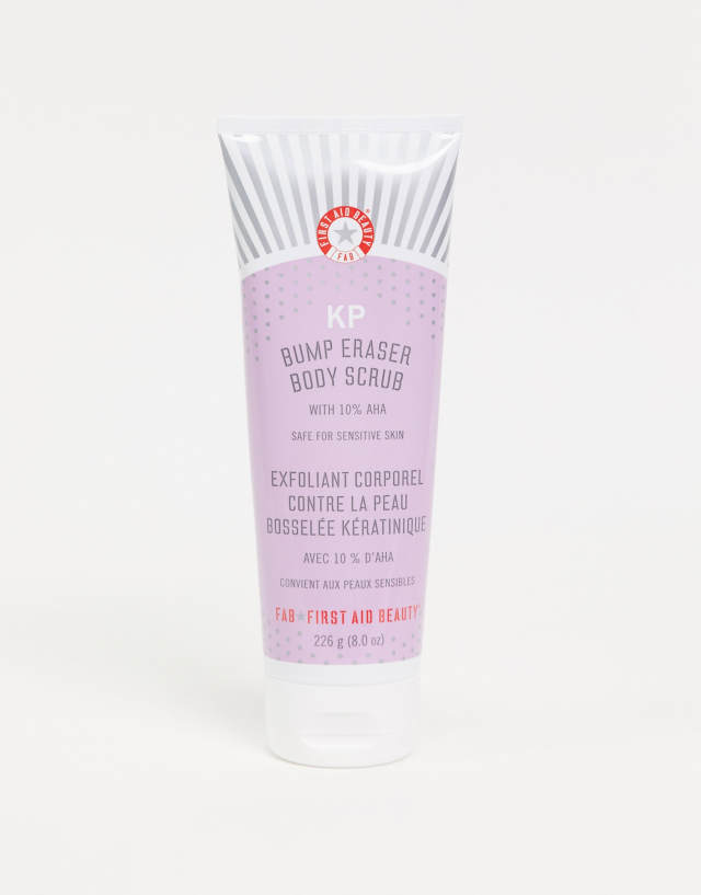 First Aid Beauty KP Bump Eraser Body Scrub with 10% AHA 8 oz