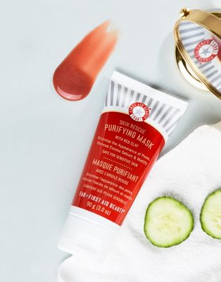 First Aid Beauty - Skin Rescue Purifying Mask met rode klei-Zonder kleur