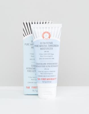 First Aid Beauty Ultra Repair Pure Mineral Sunscreen Moisturizer SPF 40 | ASOS