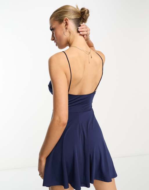 Dark blue hotsell skater dress