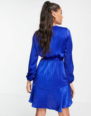 cobalt wrap dress