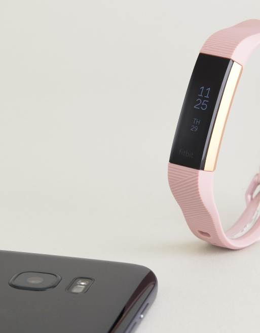 Fitbit Alta HR activity tracker in rose gold ASOS