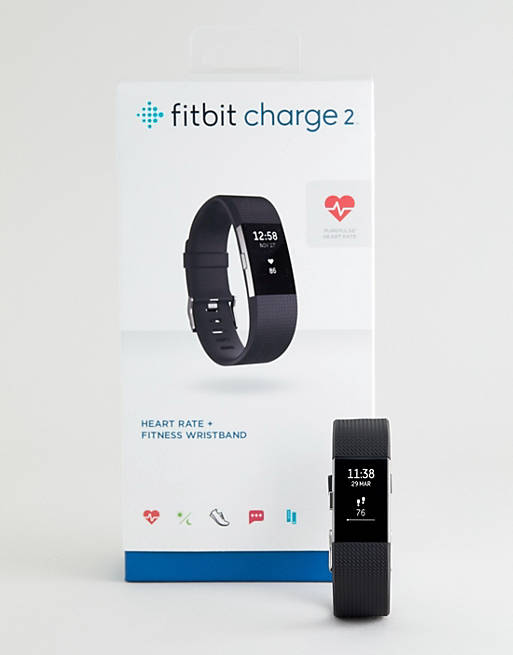 Markeer Graag gedaan Triatleet Fitbit - Charge 2 - Smartwatch in zwart | ASOS