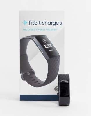 fitbit charge 3 smart watch in black