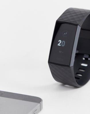 fitbit charge 3 smart watch in black