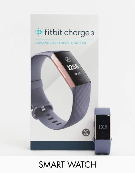 fitbit charge 3 smart watch in black