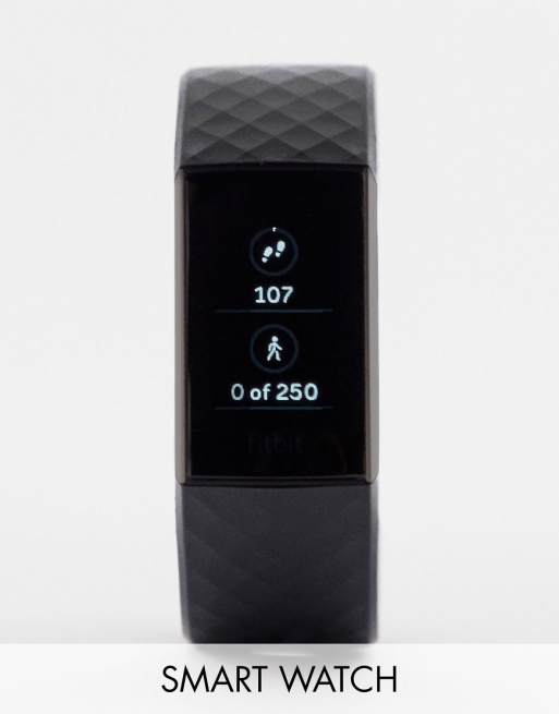 Fitbit â Charge 3 â Smartwatch in Schwarz | ASOS