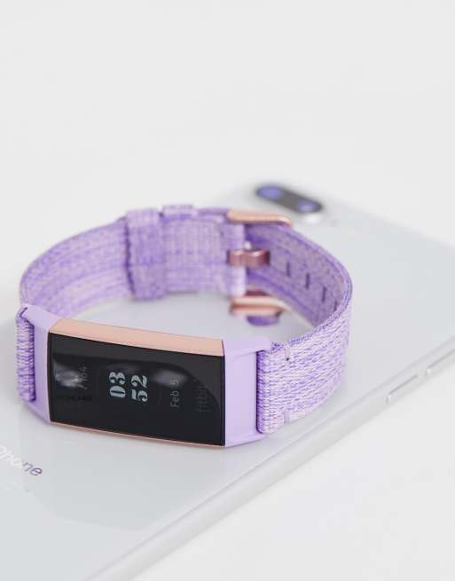 Fitbit charge 3 discount rose gold lavender