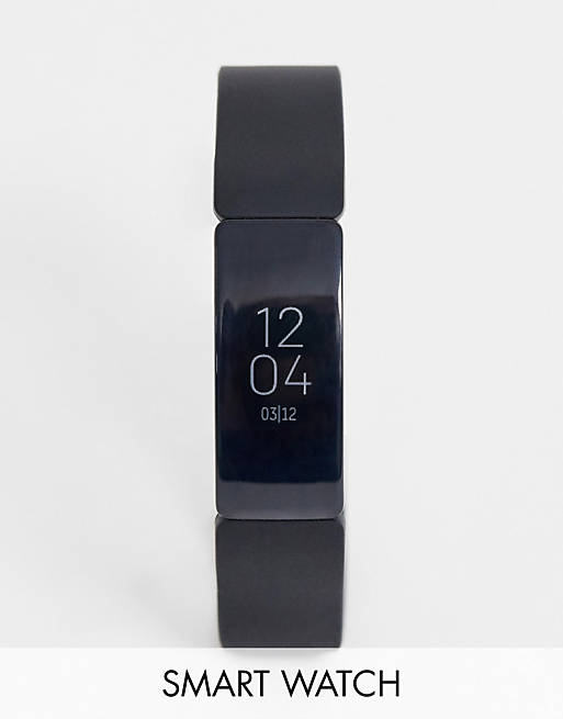 Fitbit Inspire HR smart watch in black