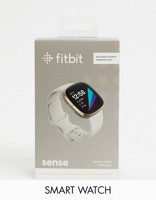 Fitbit Sense smart watch in white