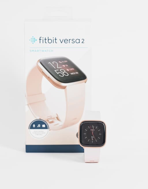 Fitbit Versa 2 Smartwatch Bundle - Petal