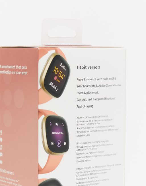 Fitbit versa 3 online rosa