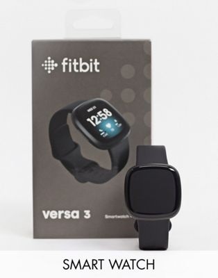 Fitbit Versa 3 smart watch in black