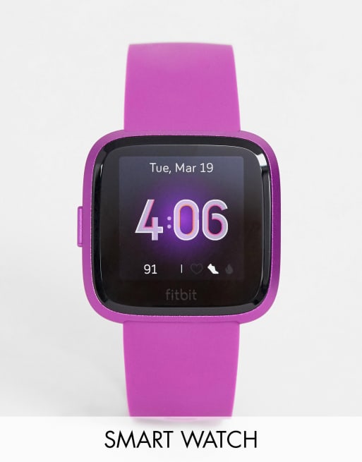 Fitbit versa lite store edition mulberry