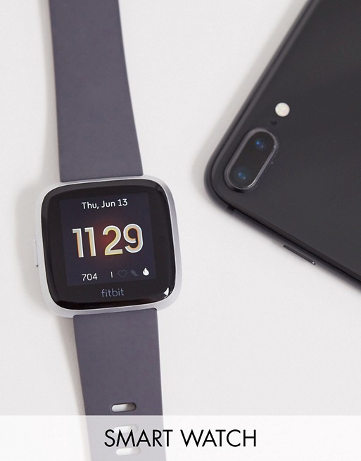 Fitbit Versa Lite smart watch in charcoal