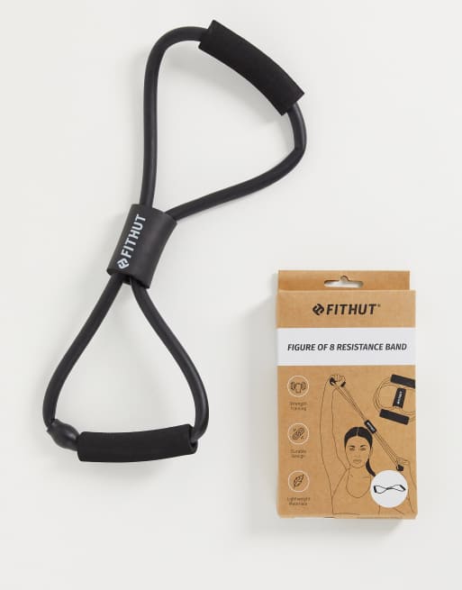 FitHut - Fascia di resistenza a 8 nera