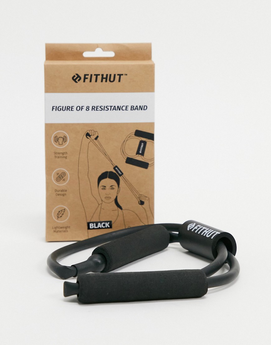 FitHut figure of 8 resistance band in black