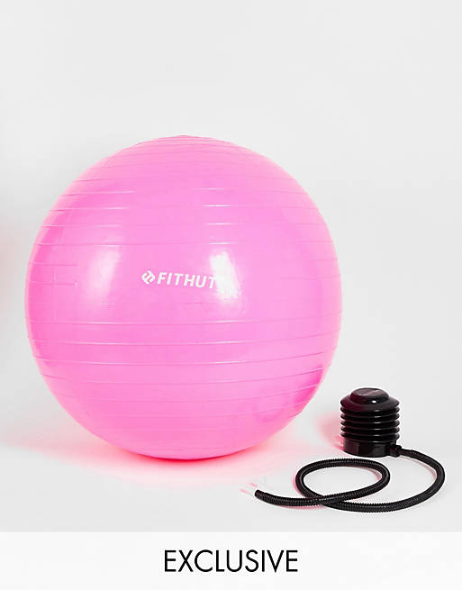 FITHUT gym ball and hand pump in pink