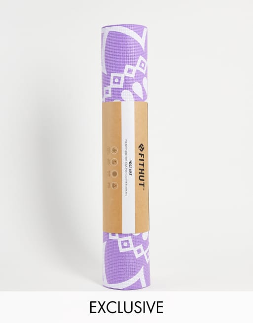 FitHut – Lila mandalamönstrad yogamatta 4mm