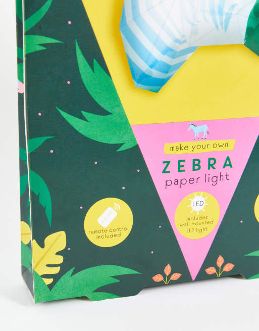 Fizz Creations make your own zebra head paper light, 2 of 4