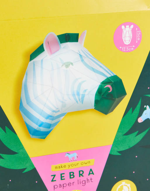 Fizz Creations make your own zebra head paper light, 4 of 4