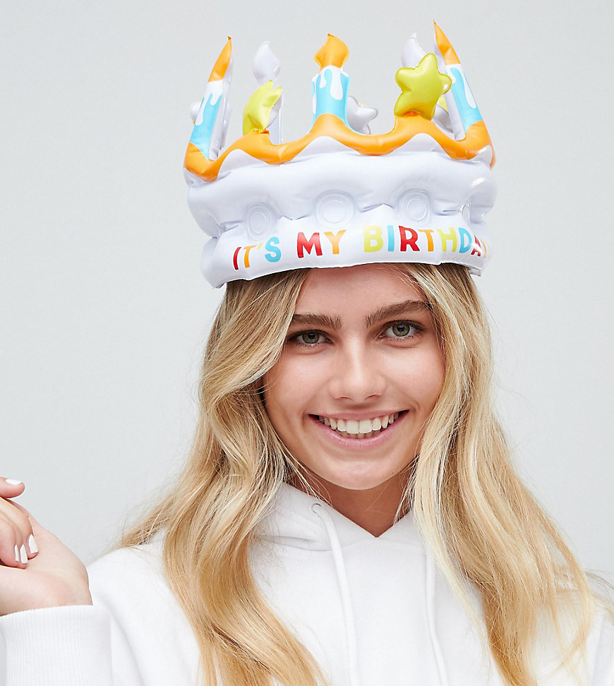 Fizz inflatable birthday hat-Multi