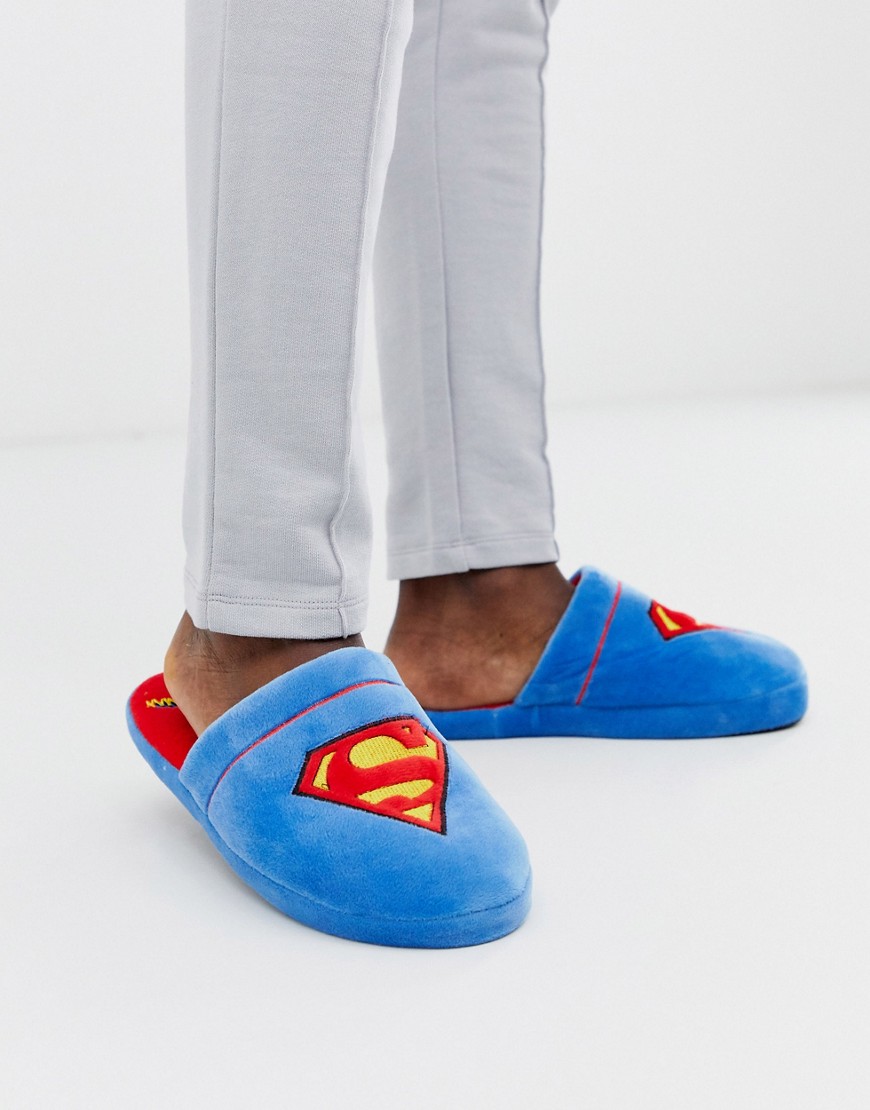Fizz - Pantoffels met Superman-Blauw