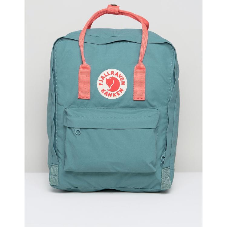 Symptomen Aantrekkelijk zijn aantrekkelijk verachten Fjallraven - Classic Kanken Rugzak in groen met contrasterend roze | ASOS