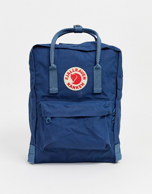Fjallraven Kanken backpack with contrast handles in navy 16l