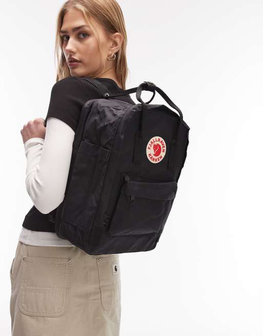 Fjallraven Kanken everyday 15"" laptop backpack in black, 4 of 4