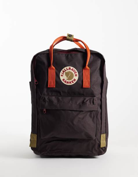 Fjallraven Kanken Koncept 15"" laptop backpack in black oak and rowan red - view 1